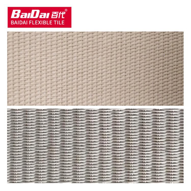 دیوار کی سجاوٹ کے لیے لچکدار بنے ہوئے ٹائل